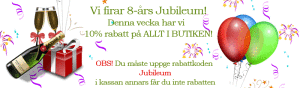 10% i hela butiken